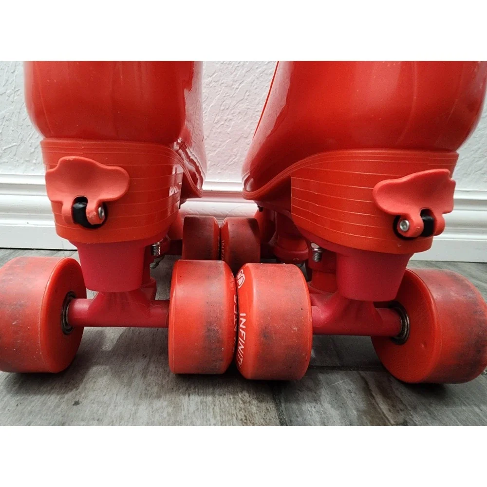 Infinity Roller Skates Cherry Cruise Girls Red Adjustable Med Sz Small 4 Roller